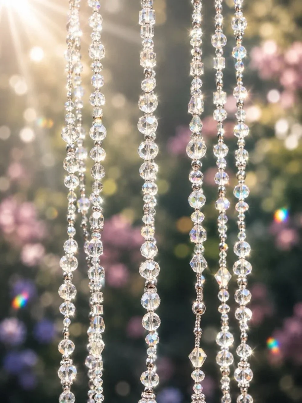 REIMAGINED Crystal Crown Sun Catcher AB Crystals Rhinestones  Glass Hanging NWT